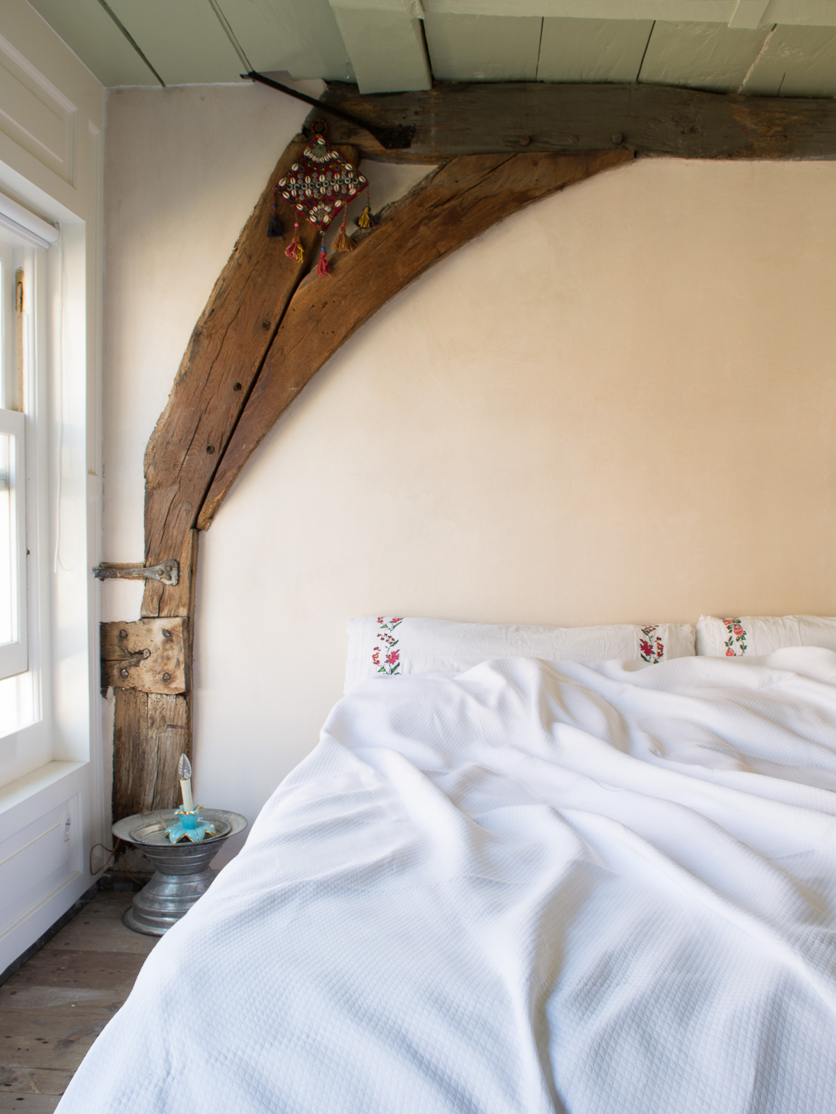 piqué bedspread 280x230 cm baklava - white